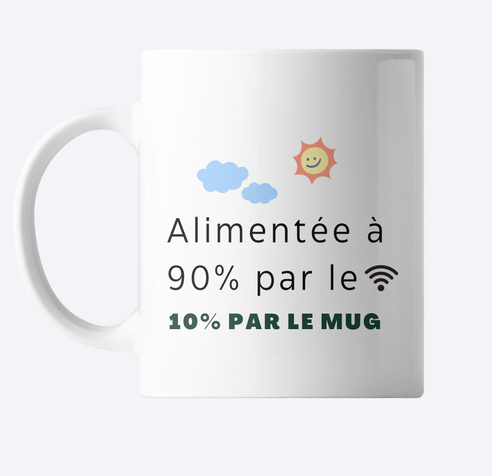 Mug Personnalisé Prénom et Message : Céramique & Bambou