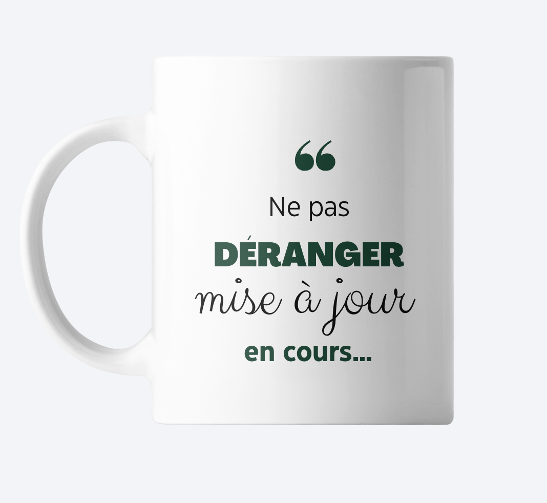 Mug Personnalisé Prénom et Message : Céramique & Bambou