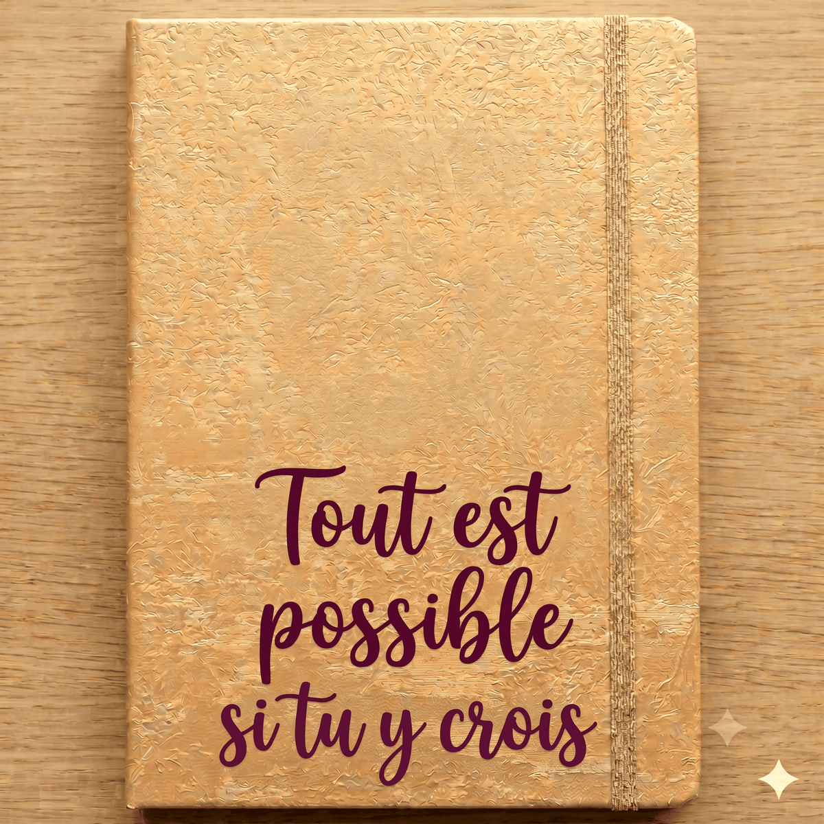 Carnet de notes tout est possible si tu y crois personnalisé