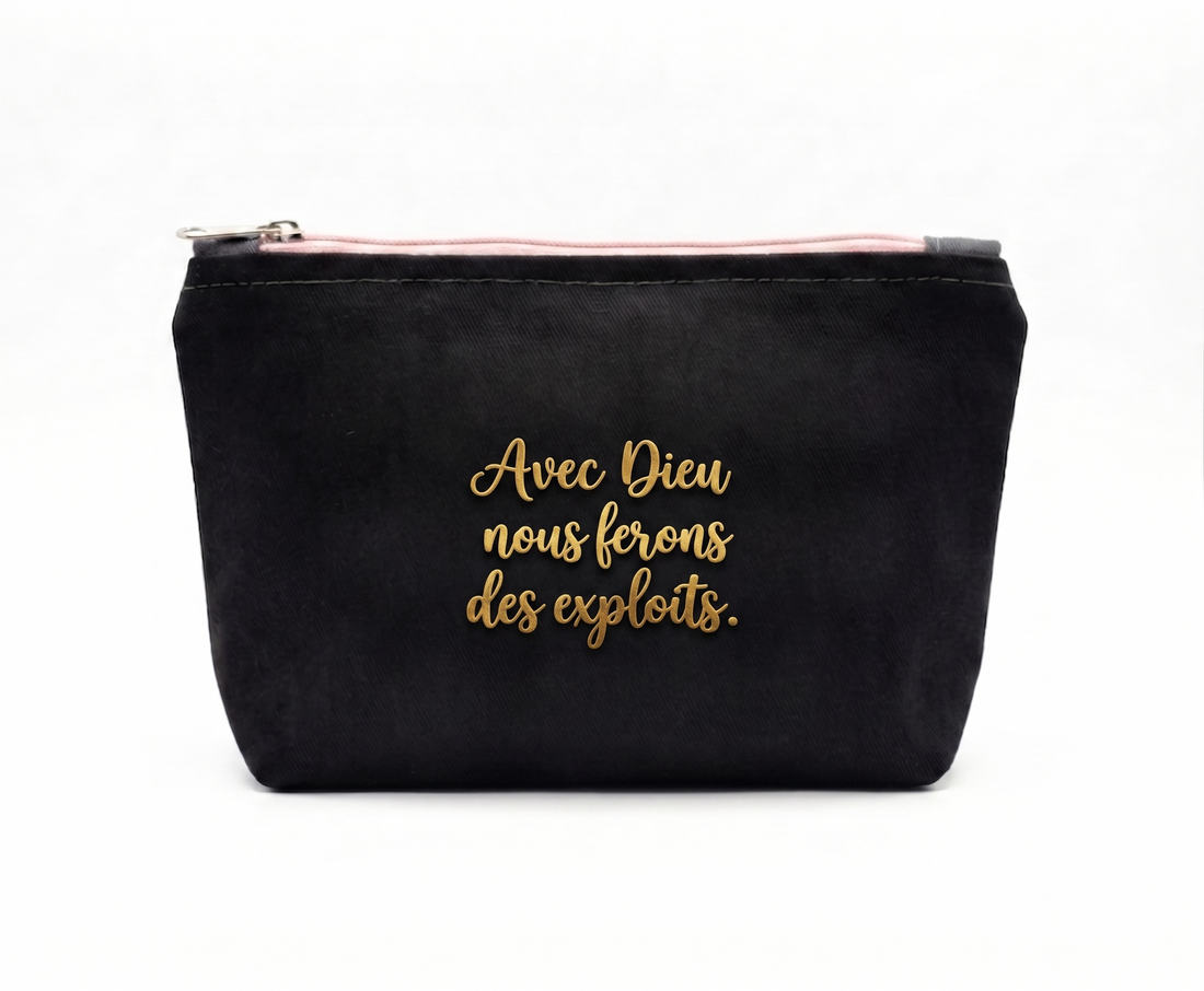 Duo de pochette &amp; porte-clé personnalisés