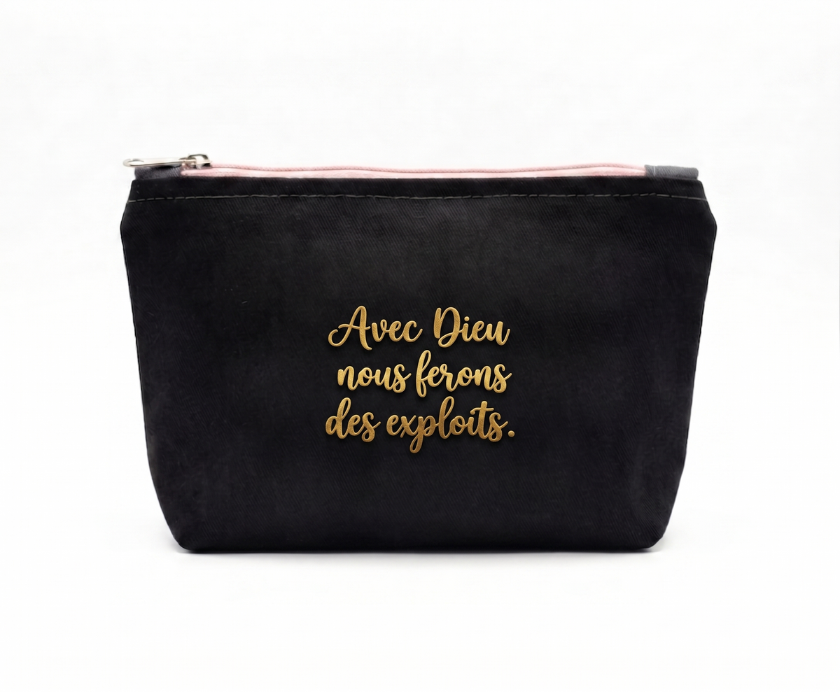 Duo de pochette &amp; porte-clé personnalisés
