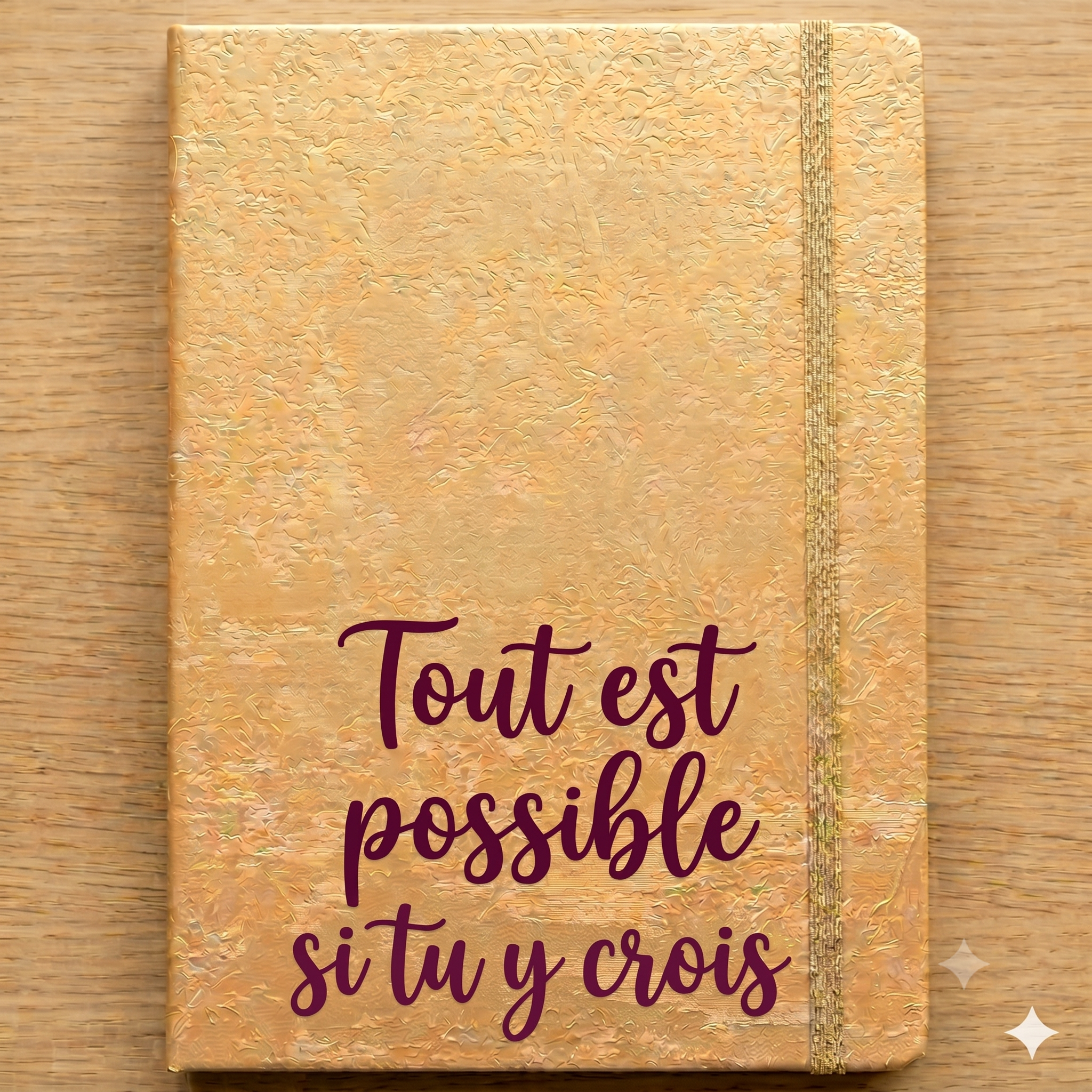 Carnet de notes tout est possible si tu y crois personnalisé