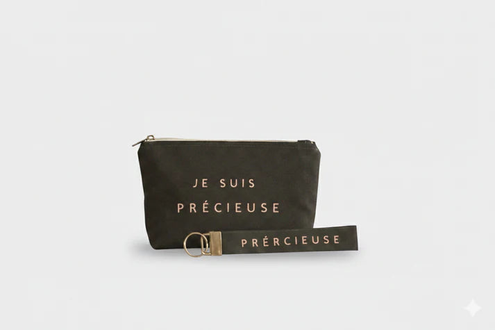Duo de pochette & porte-clé personnalisés