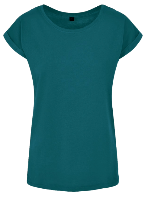 T shirt femme personnalisé bleu pétrole 