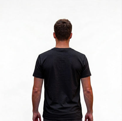 T shirt personnalisable de couleur noire design au dos chrétien