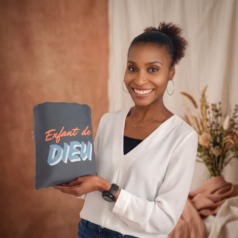 superbe pochette pour bible personnalise avec je suis enfant de dieu