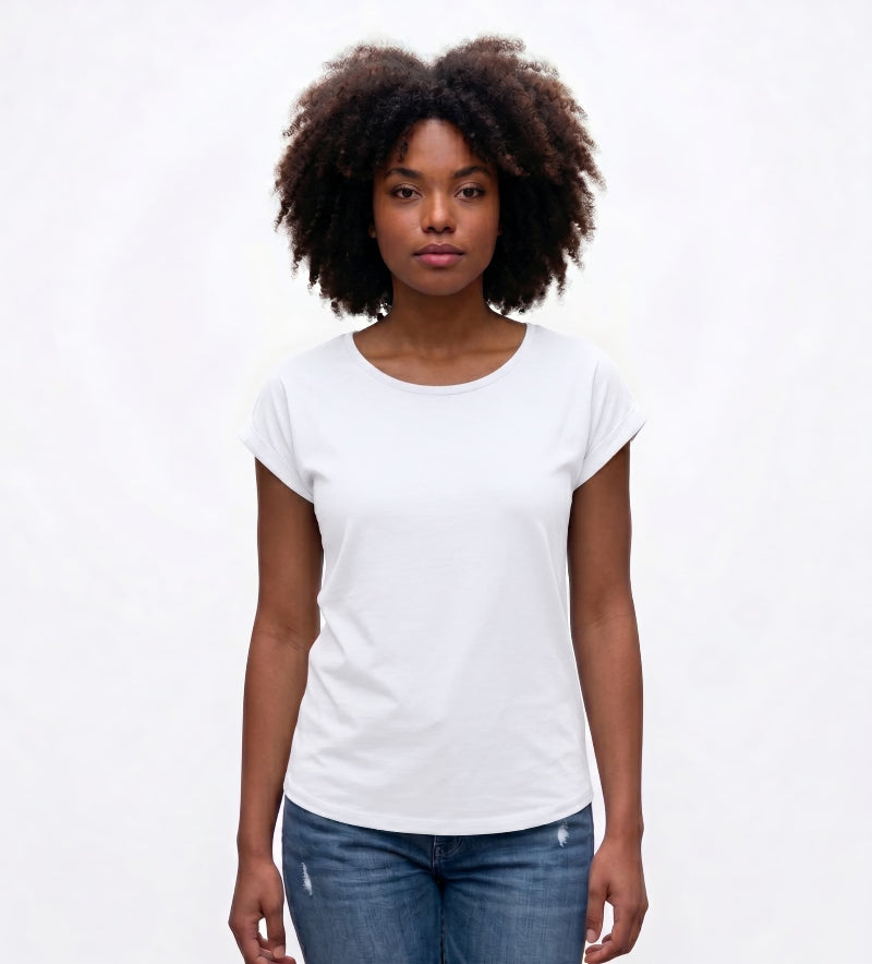 T-Shirt Long &amp; Manches Retroussées – Collection Esther