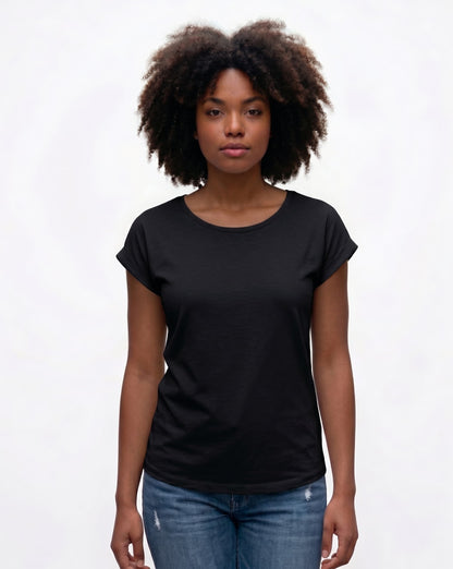 T-Shirt Long &amp; Manches Retroussées – Collection Esther